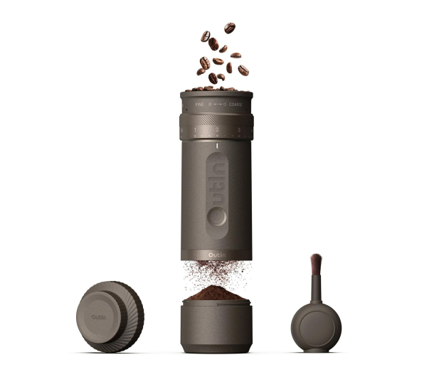 Outin Przenośny młynek do kawy FinoCoffee Brązowy - 1580592 - zdjęcie
